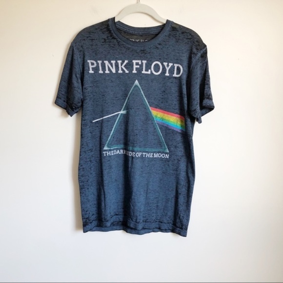 Pink Floyd Blue Burnout Short Sleeve Band Tee - Picture 7 of 7